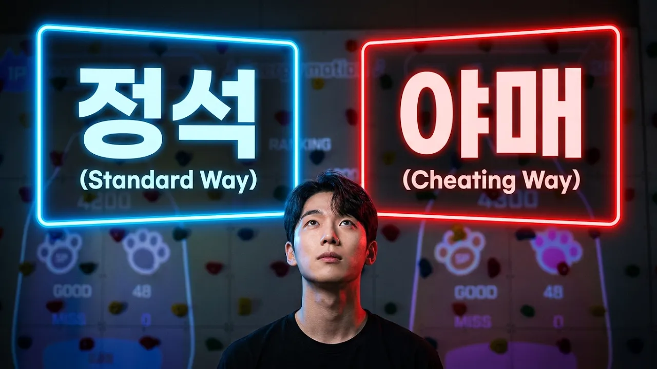 [실내암벽등반] 단테크 AR클라이밍 : 정석 vs 야매